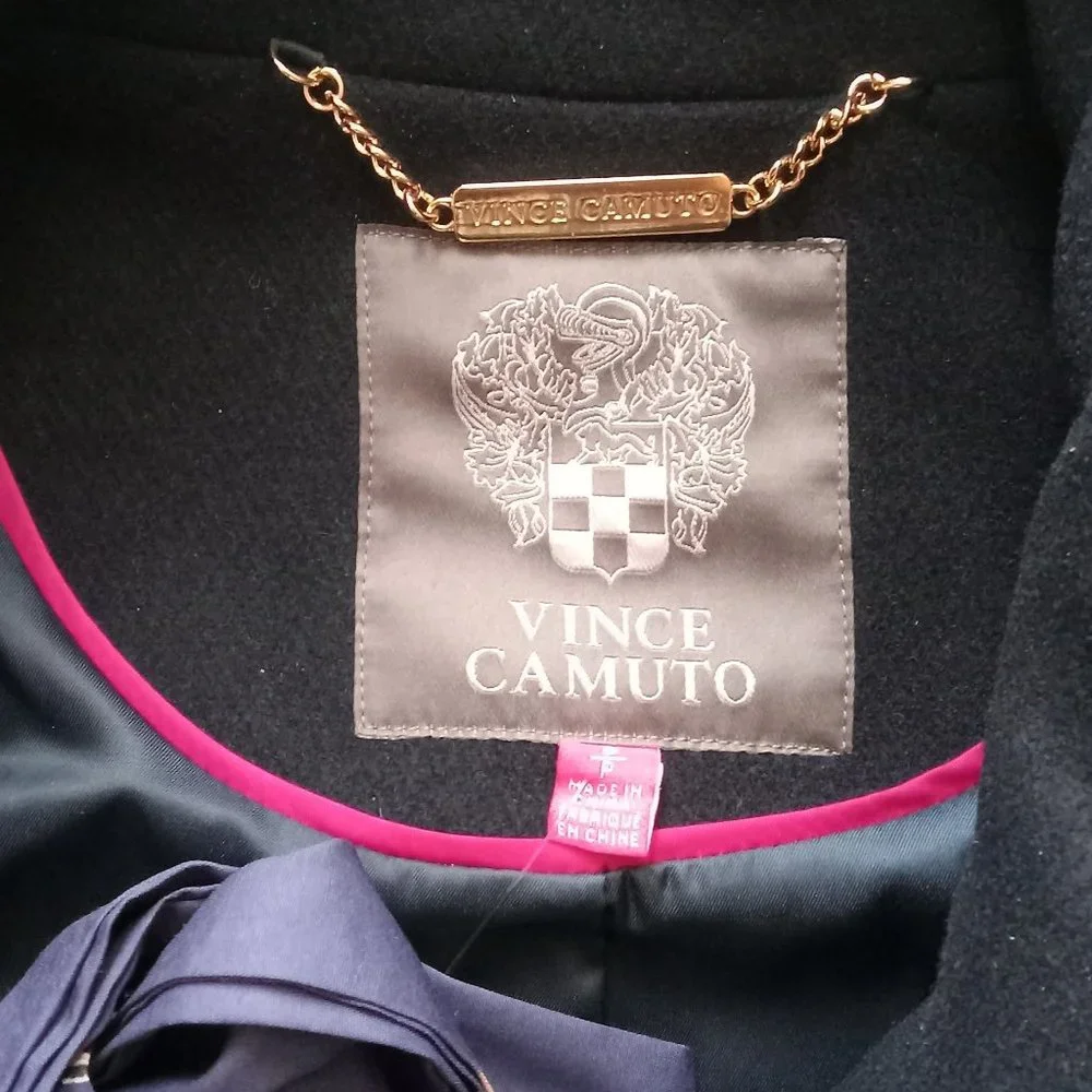 NWT VINCE CAMUTO WOOL BLEND DOUBLE BREASTED TRENCH COAT - Picture 7 of 9